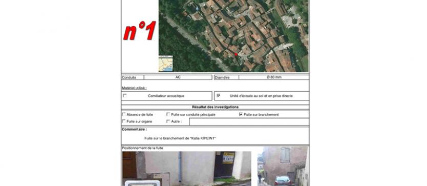 Fiche d'intervention